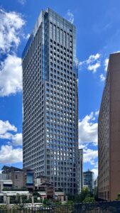 KDDI corporate headquarters building in Tokyo, Japan